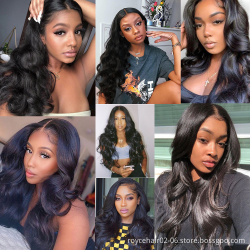 Factory Price 100% Brazilian Virgin Curly Human Hair Lace Wigs Vendor,Body Wave Pre Plucked Natural Hairline 5x5 Lace Front Wig